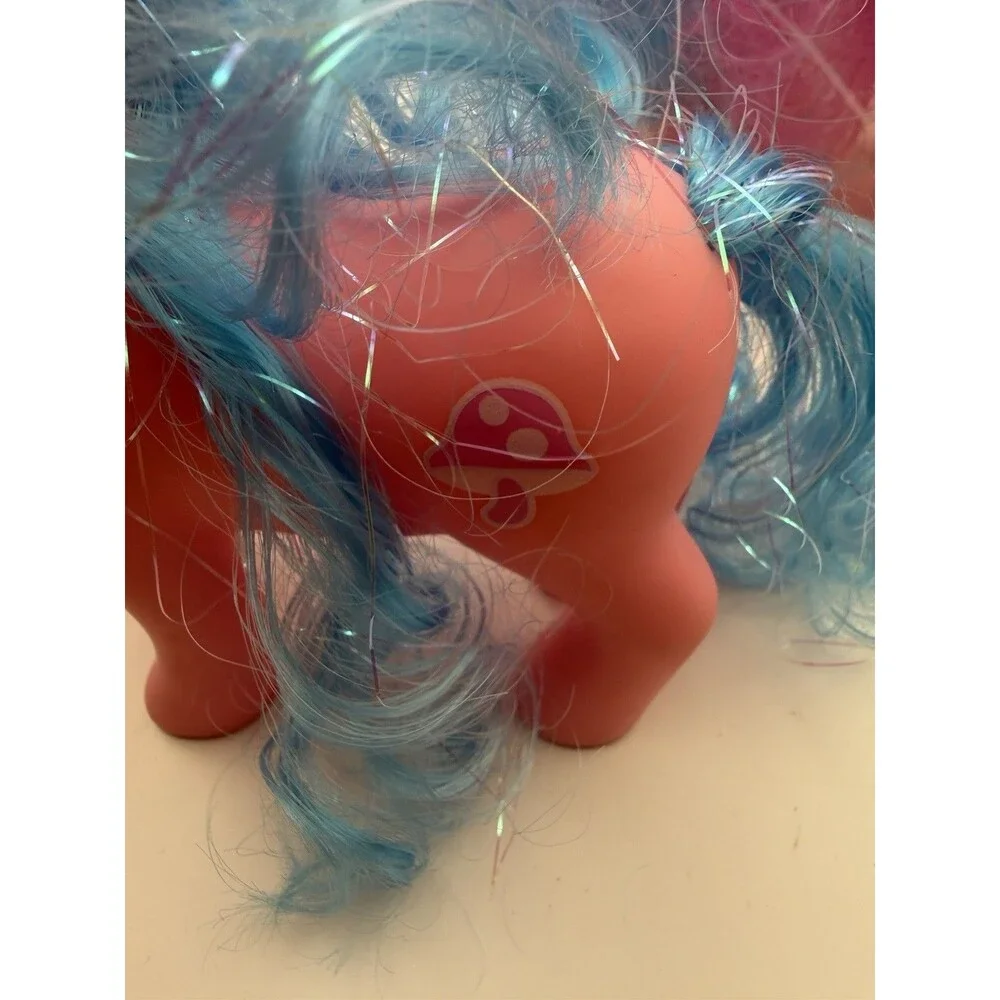 Vintage My Little Pony G1 Unicorn Lot Sparkler & Baby Ponies Colorful Hair